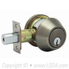 LSDA G2 220 Series Deadbolt Single Cyl. WR5 Adj UL Antique Nickel