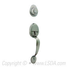 LSDA Entry Handleset WR5 Early American Antique Nickel