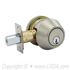 LSDA G2 220 Series Deadbolt Single Cyl. WR5 Adj UL Satin Nickel