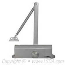 LSDA Door Closer Adjustable 1-4 W/ Back Check Tri Pack Aluminum