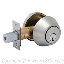 LSDA G3 20R Series Deadbolt Single Cyl. Removable Cyl, SC1 Adj UL Stainless Steel