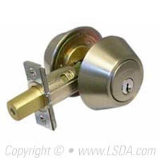 LSDA G3 20R Series Deadbolt Double Cyl. Removable Cyl, KW1 Adj UL Stainless Steel