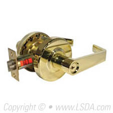 LSDA G2 Storeroom Lexington Lever Clutch 2-3/4 UL Bright Brass