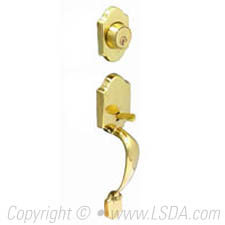 LSDA Entry Handleset KW1 St Croix Millennium Brass