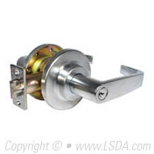 LSDA G1 Classroom Intruder Lever SC4 f/ LF2000 Series Satin Chrome