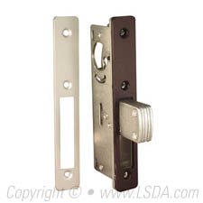 LSDA Deadbolt 1-1/8" Backset w/ Aluminum & Dark Bronze Faceplates