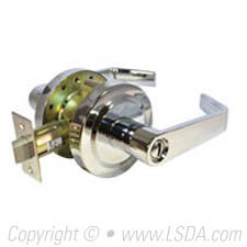 LSDA G2 Privacy Madison Lever Less Latch Bright Chrome