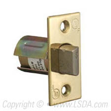 LSDA G2 Springlatch UL 3-Hour Rated 2-3/8" Bright Brass