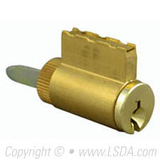 LSDA Cylinder SC4 f/ L300 Series Satin Brass