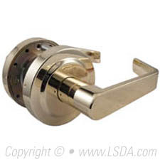 LSDA G2 Passage Madison Lever Less Latch Bright Brass