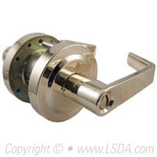 LSDA G2 Privacy Madison Lever Less Latch Bright Brass