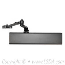 LSDA Door Closer ADA w/ Back Check Delay Action Dark Bronze Full Size