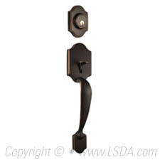 LSDA Entry Handleset KW1 St Croix Aged Bronze