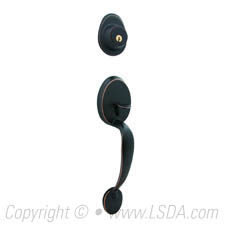 LSDA Entry Handleset WR5 Early American Aged Bronze