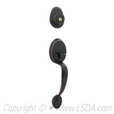 LSDA Entry Handleset KW1 Early American Aged Bronze