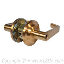 LSDA G2 Entry Lever Less Latch & Cylinder Satin Bronze