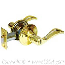 LSDA G3 Privacy Lyon Lever Bright Brass