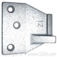 LSDA Double Door Strike f/ Rim Device Aluminum