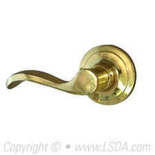 LSDA G3 Privacy Lyon Lever Left Hand Bright Brass