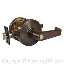 LSDA G1 Storeroom Lexington Lever Clutch SC4 Dark Bronze