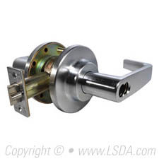 LSDA G1 Lever Electric Unlock w/ REX SFIC 24VDC Satin Chrome