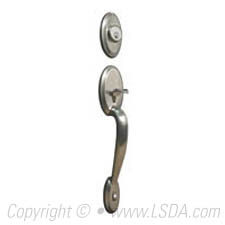 LSDA Entry Handleset SC1 Plantation Satin Nickel