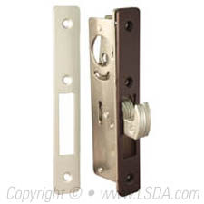 LSDA Hookbolt 1-1/2" Backset w/ Aluminum & Dark Bronze Faceplates