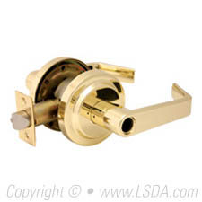 LSDA G2 Entry Vancouver Lever Clutch Less Cylinder UL Bright Brass