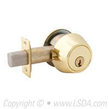 LSDA G2 260 Series Deadbolt Single Cyl. SC4 2-3/4 Adj UL Bright Brass
