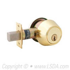 LSDA G2 260 Series Deadbolt Double Cyl. SC4 2-3/4 Adj UL Bright Brass