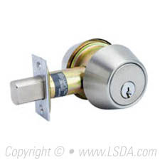 LSDA G2 260 Series Deadbolt Double Cyl. WR5 2-3/4 Adj UL Stainless Steel