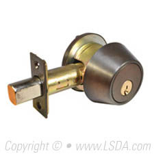 LSDA G2 260 Series Deadbolt Single Cyl. SC4 2-3/4 Adj UL Dark Bronze