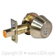 LSDA G2 260 Series Deadbolt Single Cyl. SC4 2-3/4 Adj UL Stainless Steel