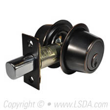 LSDA G3 Double Cylinder Deadbolt SC4 Adjustable Bolt Dark Bronze