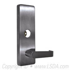 LSDA Exit Trim Storeroom Lever Less Cylinder Satin Chrome