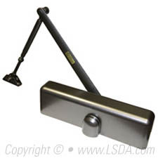 LSDA G1 Door Closer Adjustable 2-5 Back Check w/ Cover Dark Bronze
