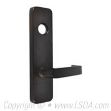 LSDA Exit Trim (Electrified) Classroom Lever Escutcheon Dark Bronze