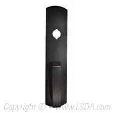 LSDA Exit Trim (Mechanical) Nightlatch Pull Plate Dark Bronze