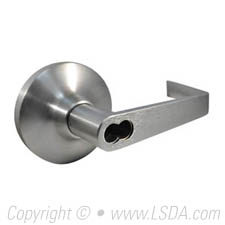 LSDA Exit Trim Classroom Lever Less Cylinder Rose Satin Chrome