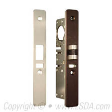 LSDA Deadlatch 1-1/2" Reversible W/ Aluminum & Dark Bronze Faceplate