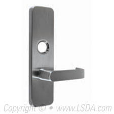 LSDA Electric Exit Trim Lever 24V DC Satin Chrome