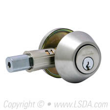 LSDA G3 20R Series Deadbolt Single Cyl. Removable Cyl, SC1 Adj UL Drive-In Stainless Steel